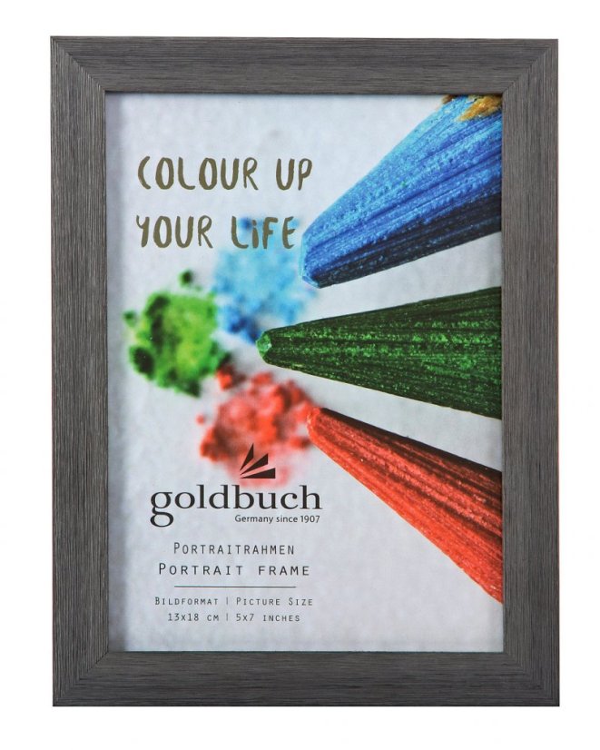 COLOUR YOUR LIFE  DARK GREY rámeček plast 13x18 ff