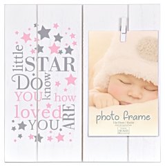 BABY LITTLE STAR CLIPPER képkeret MDF 10x15 fehér