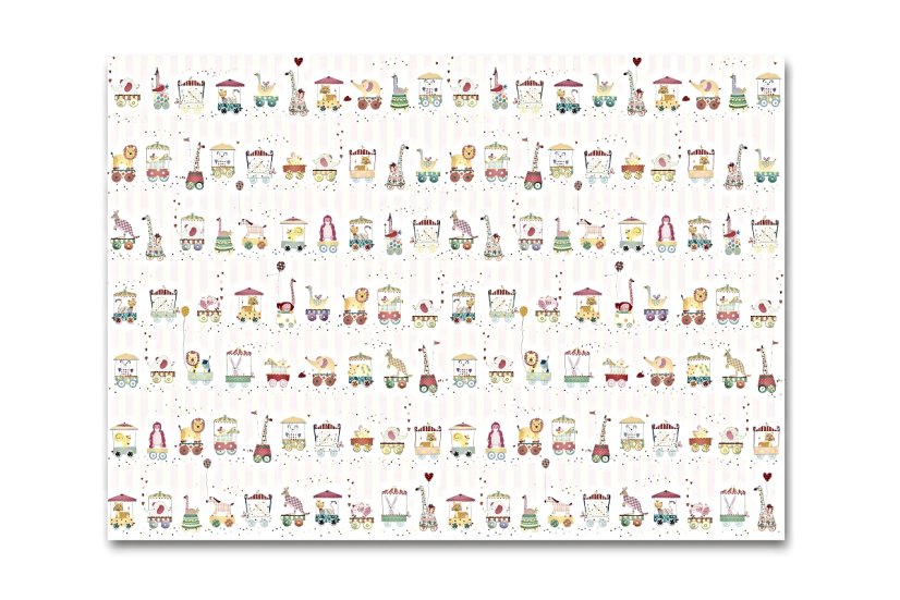 Baliaci papier Allover pink 50x70cm