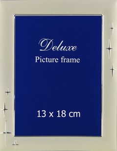 253 DE LUXE STARS rámeček kov 13x18 stříbrný