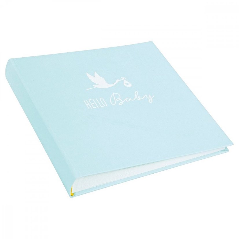 BABY STORK BLUE fotoalbum dziecięcy tradycyjny z uzyciem narożników  BB-P60   30x31