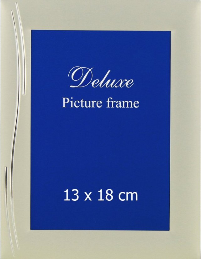 251 DE LUXE WAVES rámik kov 13x18 strieborný