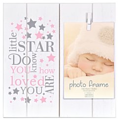 BABY LITTLE STAR CLIPPER RÁMIK PINK 10x15