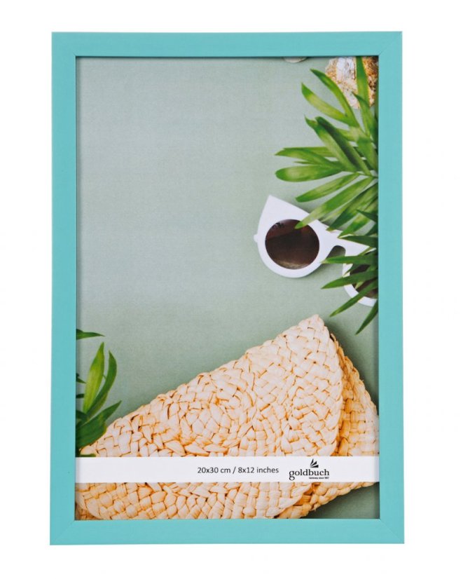 SUMMER TURQUOISE rámik MDF A4 modrý