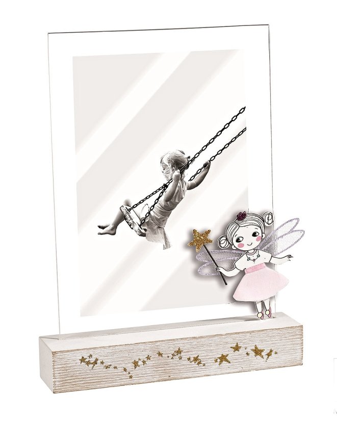 A1783 FAIRY PINK rámeček dětský  13x18 akryl, dřevo