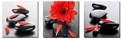 CANVAS 20x60 TRIO STONES