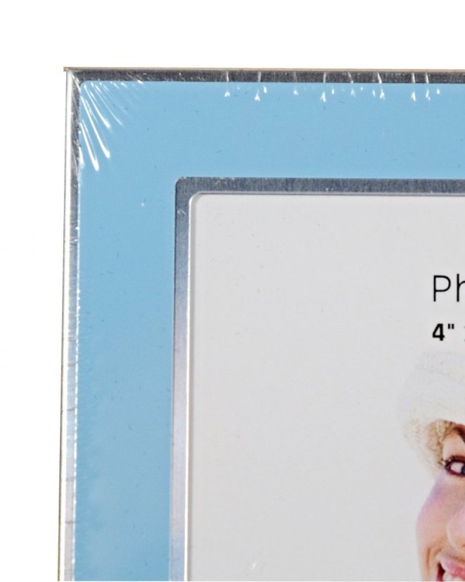T6410  LIGHT BLUE-SILVER  rámeček kov 10x15 modrý