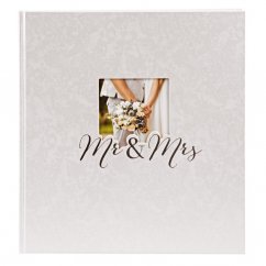 W MR. & MRS. Hochzeits- Fotoalbum / klassisch  BB-P60 30x31