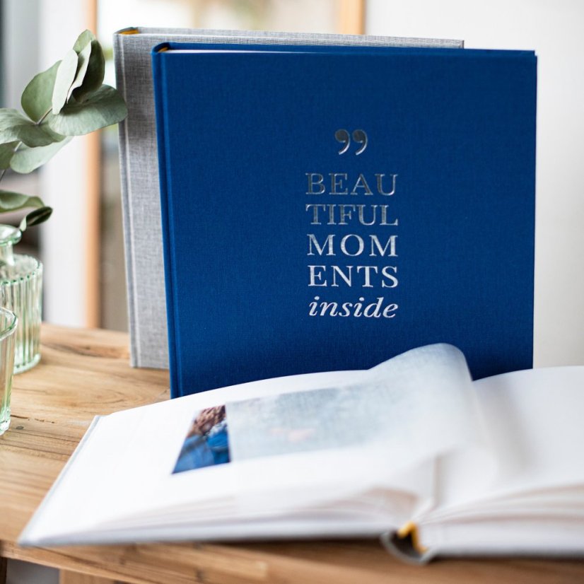 LINUM 2.0 BLUE fotoalbum fotorožkový BB-P60 25x25