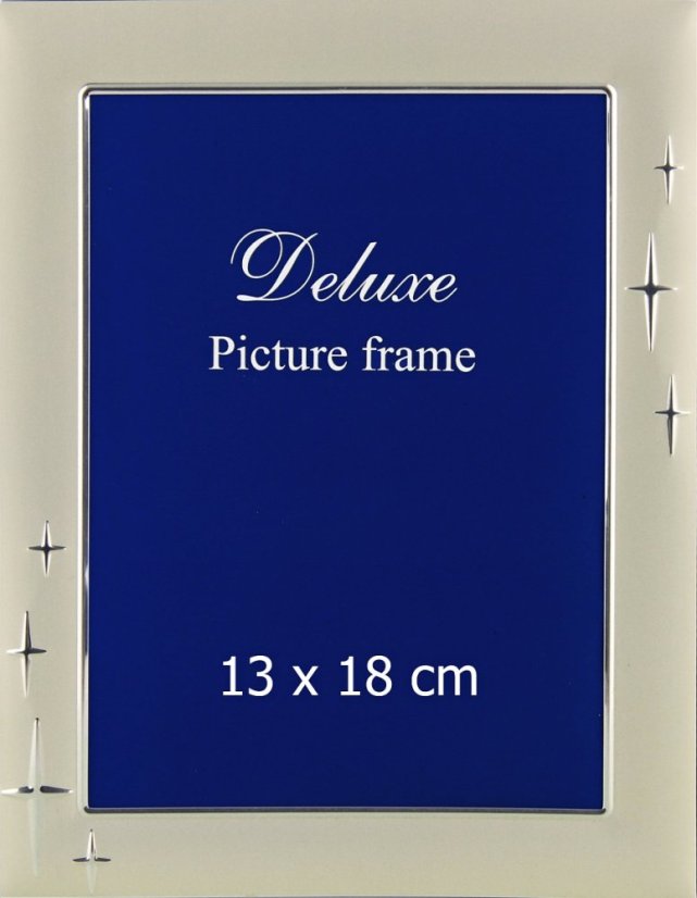 253 DE LUXE STARS képkeret fém 13x18 ezüst