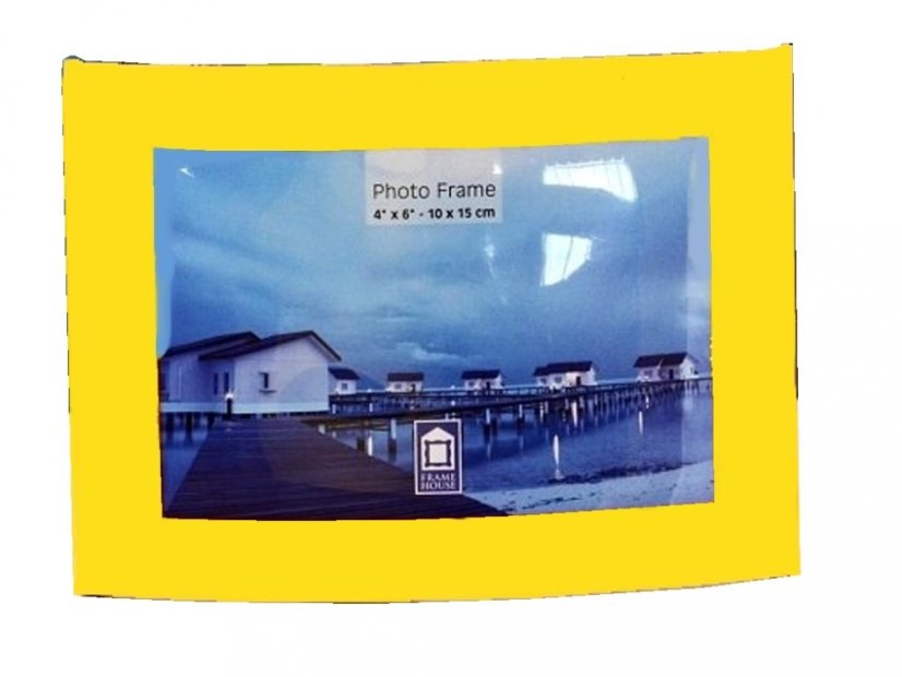 92003 YELLOW képkeret fém 10x15 ff