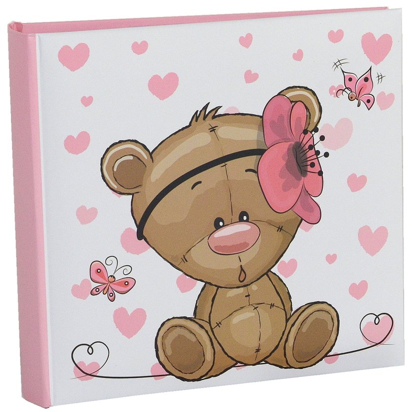 TEDDY PINK fotoalbum detský zasunovací BB-200 10x15