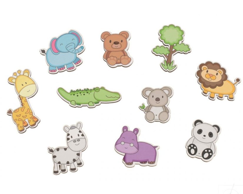 A1674 ANIMAL STICKERS detský rámik MDF 13x18 ff
