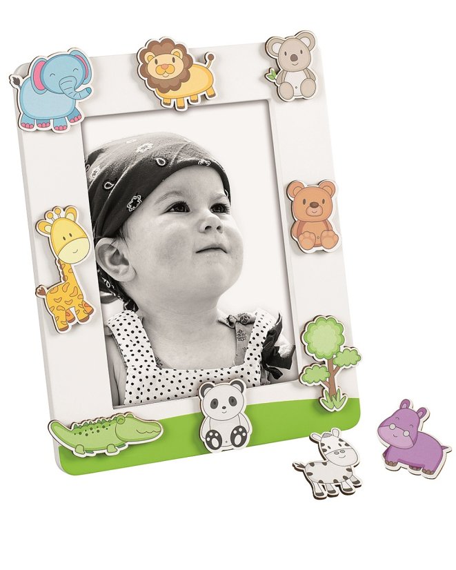 A1674 ANIMAL STICKERS detský rámik MDF 13x18 ff