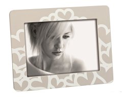 A1643 HEARTBEAT rama MDF 13x18 ff szara