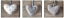 CANVAS HEART GREY 20x60