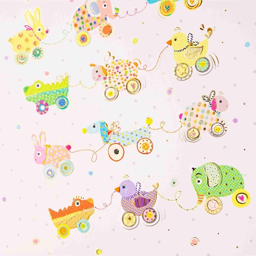 ANIMALS ON WHEELS  fotoalbum dziecięcy tradycyjny z uzyciem narożników  BB-P60  30x31
