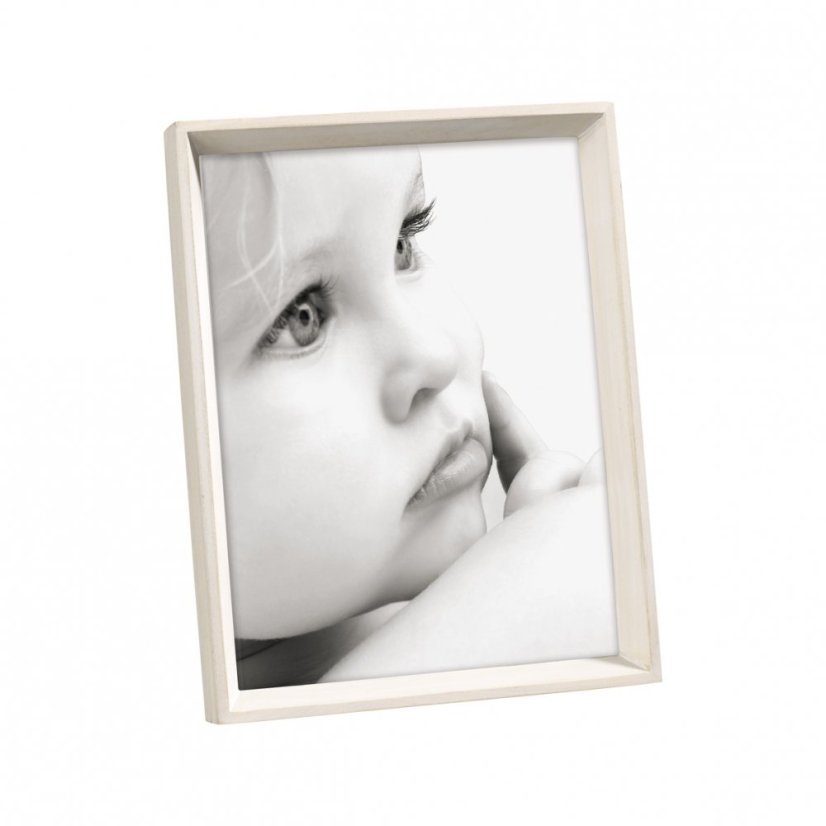 A754 WHITE rámeček dřevo 13x18 bílý