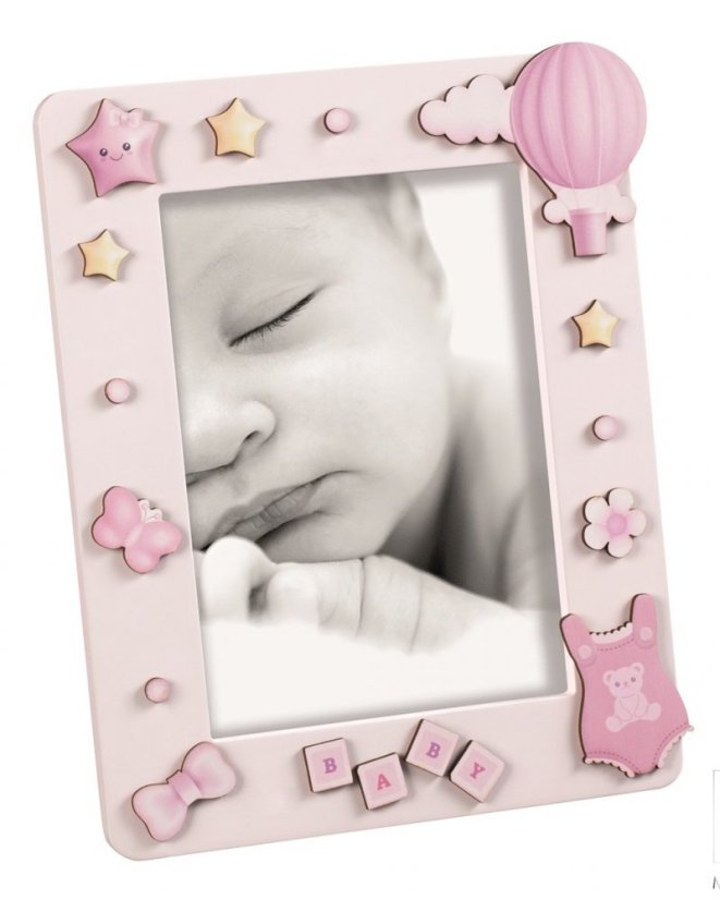 A1544 TENDERNESS rámeček dřevo 13x18 růžový