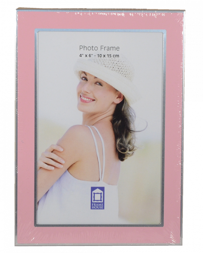 T6410  LIGHT PINK-SILVER  rámeček kov 13x18 růžový
