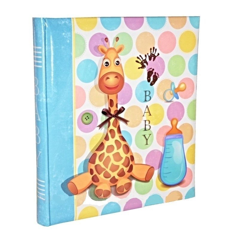 GIRAFE BLUE fotoalbum dětské klasické na fotorůžky BB-P60    29x32