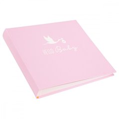 BABY STORK PINK fotoalbum dětské klasické na fotorůžky BB-P60  30x31