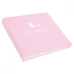 BABY STORK PINK fotoalbum dětské klasické na fotorůžky BB-P60  30x31