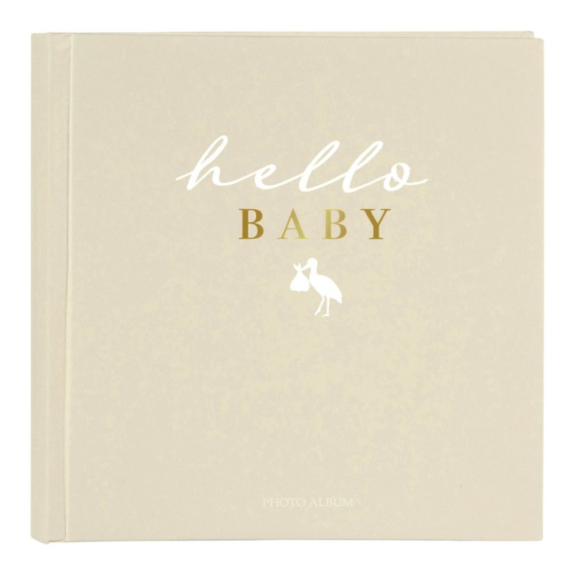 HELLO BABY BEIGE Kinder- Fotoalbum / Einsteckalbum BB-200 10x15