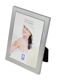 T6410  SILVER-SILVER  rámik kov 15x20 strieborný