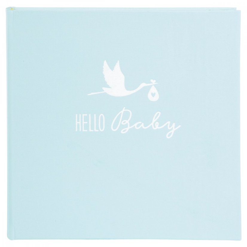 BABY STORK BLUE fotoalbum dziecięcy tradycyjny z uzyciem narożników  BB-P60   30x31