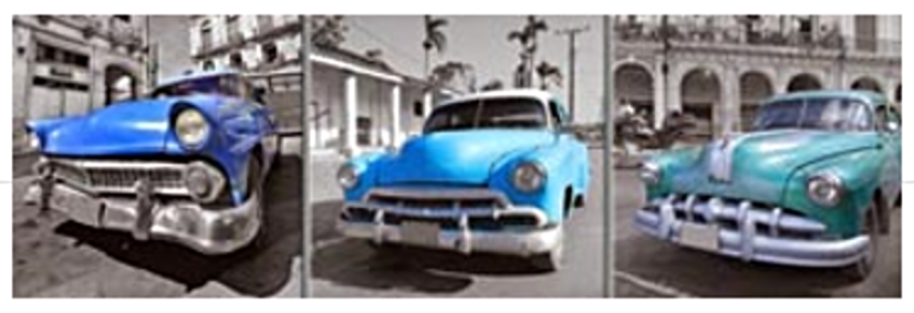 CANVAS 20x60 TRIO CARS