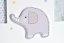 GLITTER ELEPHANT rámeček MDF multi bílý
