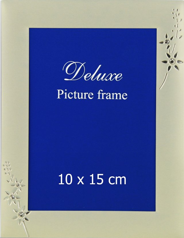 257 DE LUXE FLOWERS rama metal 10x15 srebrny
