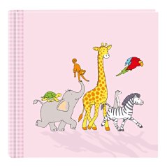 HAPPY SHEEP&ANIMALS PINK Kinder- Fotoalbum / Einsteckalbum BB-200 10x15